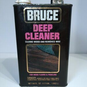 Bruce Deep Cleaner 64 Fl Oz Wood Floor Paneling Cleaner Wax Remover Tin 70% Full